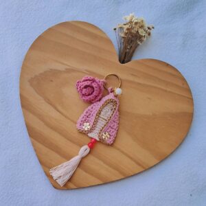 Chaveiro Nossa Senhora Manto rosa Claro