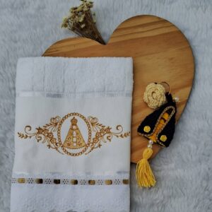 Kit Toalhinha N. Sra. Aparecida e Chaveiro